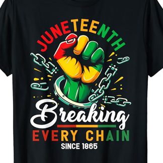 1x African American Freedom 1865 Novelty Men's T-Shirt, 100% Cotton, Crew Neck, Short Sleeves, Regular Fit, Weekend Casual Wear, All Seasons Casual Wear, 180gsm - Ideal for Valentine's Day, New Year's Day, Father's Day, Christmas