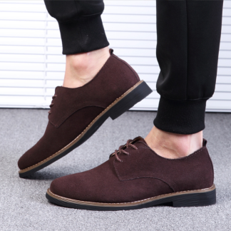 2025 model men's fashionable genuine leather solid color